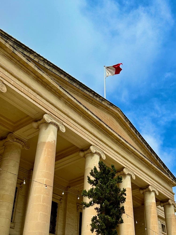 Valletta's Majestic Columns