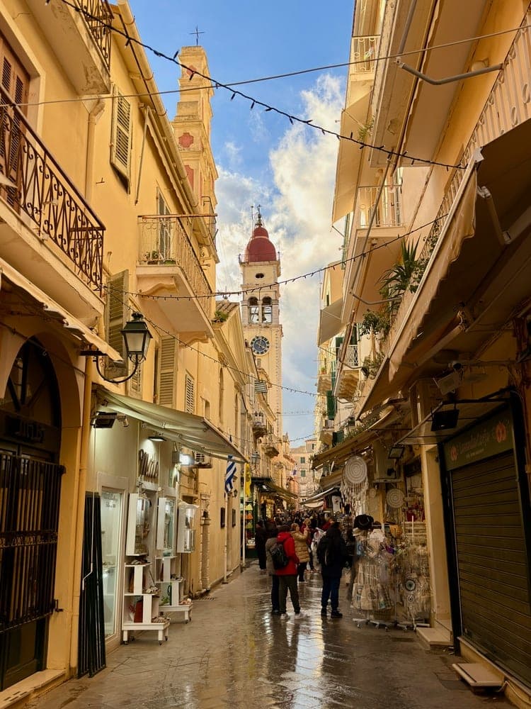 Corfu Bell Tower Street