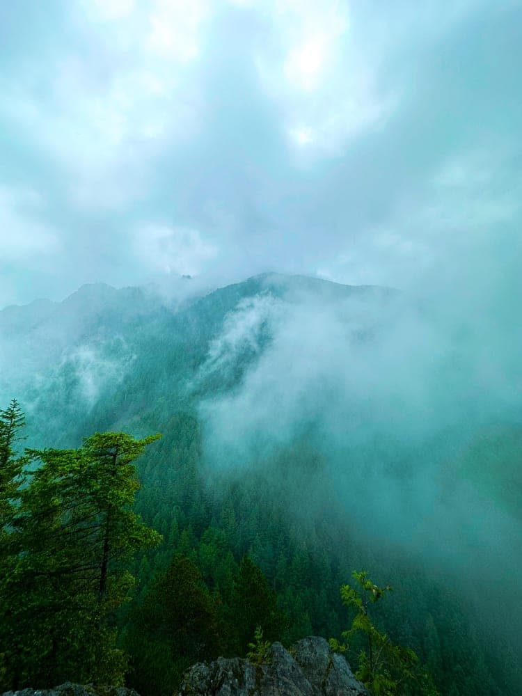 Misty Emerald Peaks