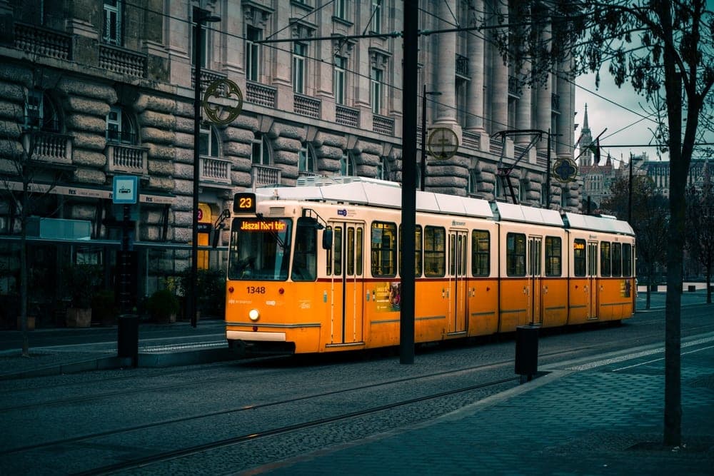 Budapest Morning Tram