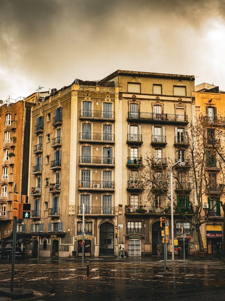 Barcelona's Moody Facades