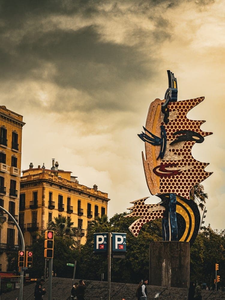 Barcelona Pop-Art Head