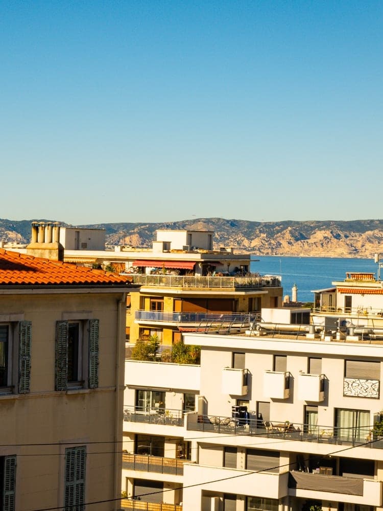 Marseille Rooftops Blue