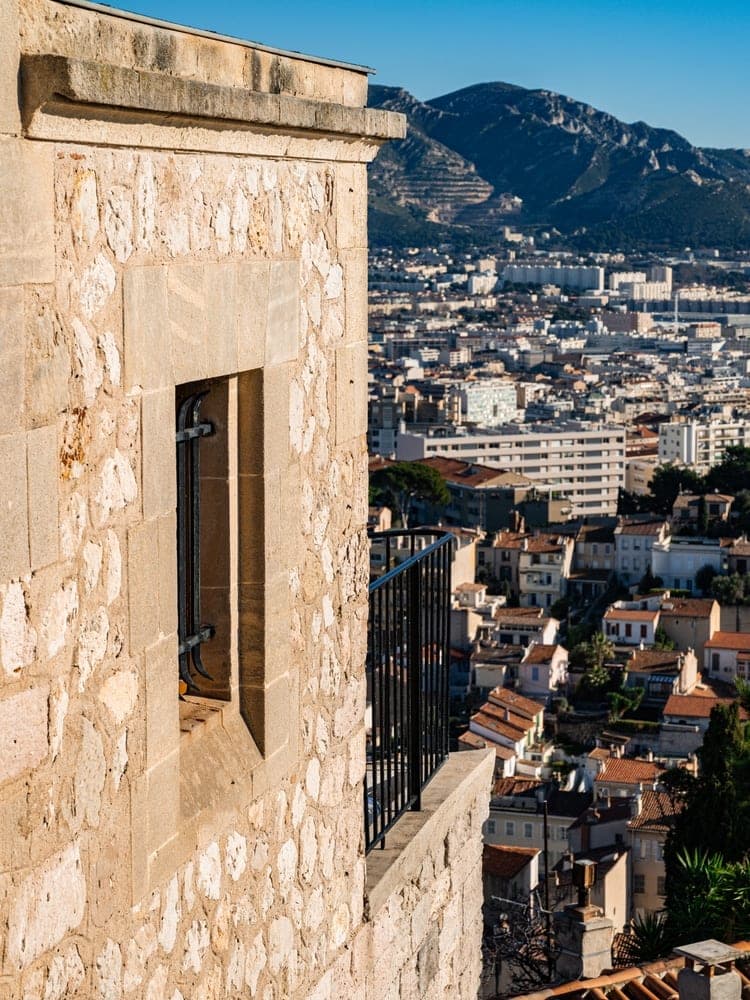 Marseille Vista from Stone Balcony