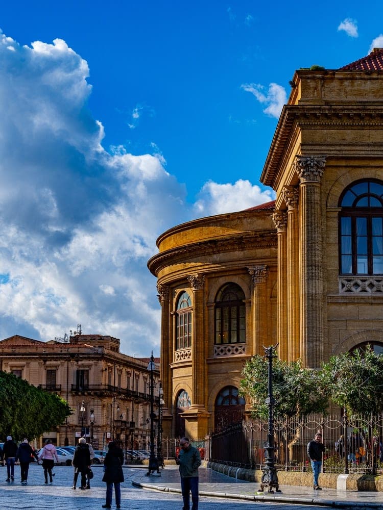 Palermo's Sunlit Square