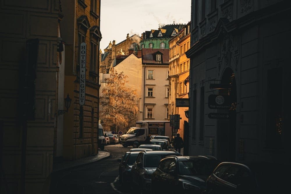 Prague Twilight Streets