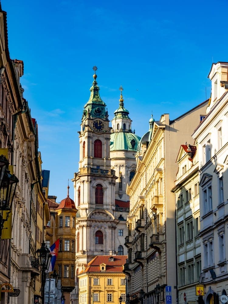 Prague's Sunlit Ascent