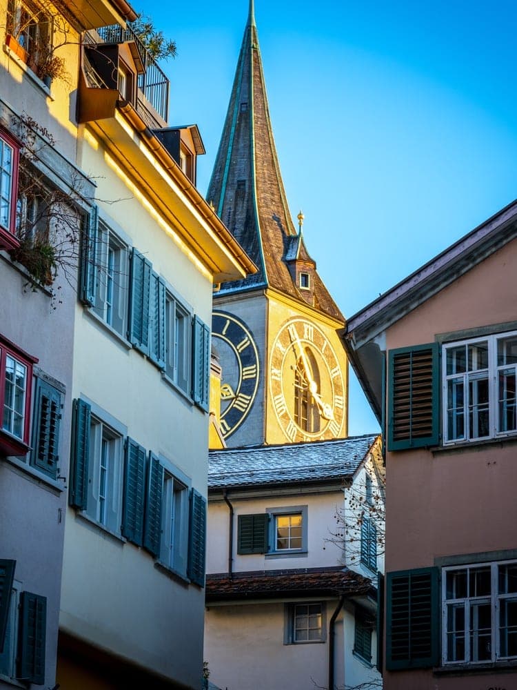 Zürich Clock Tower Glow