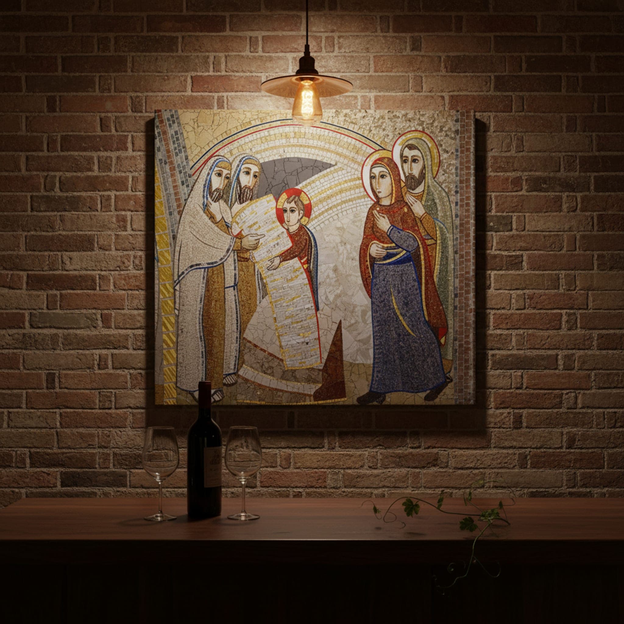 Malta's Sacred Art shown as a canvas print in a styled interior, view 3 of 3