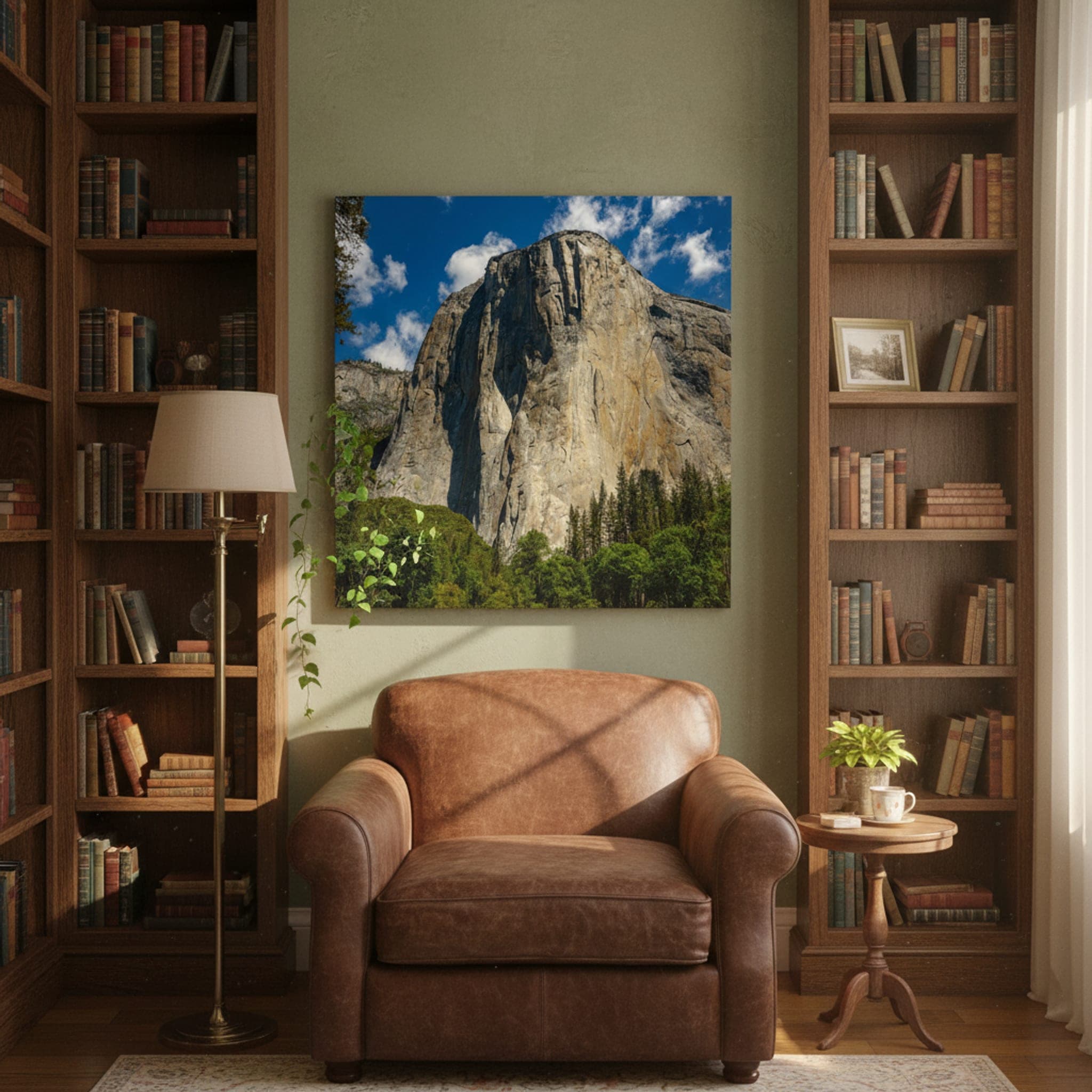 Yosemite Granite Titan shown as a canvas print in a styled interior, view 1 of 3