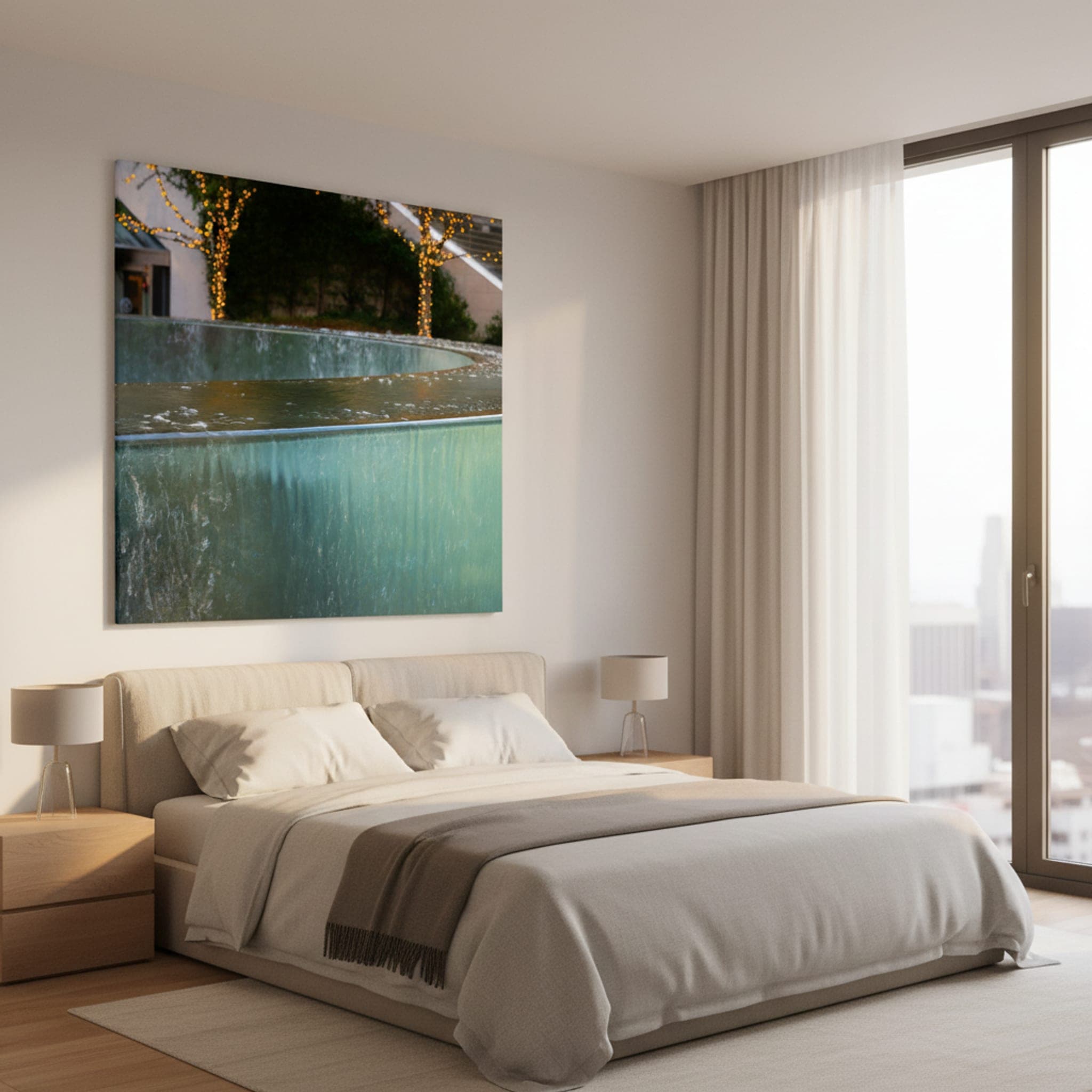 San Francisco Cascade shown as a canvas print in a styled interior, view 2 of 3