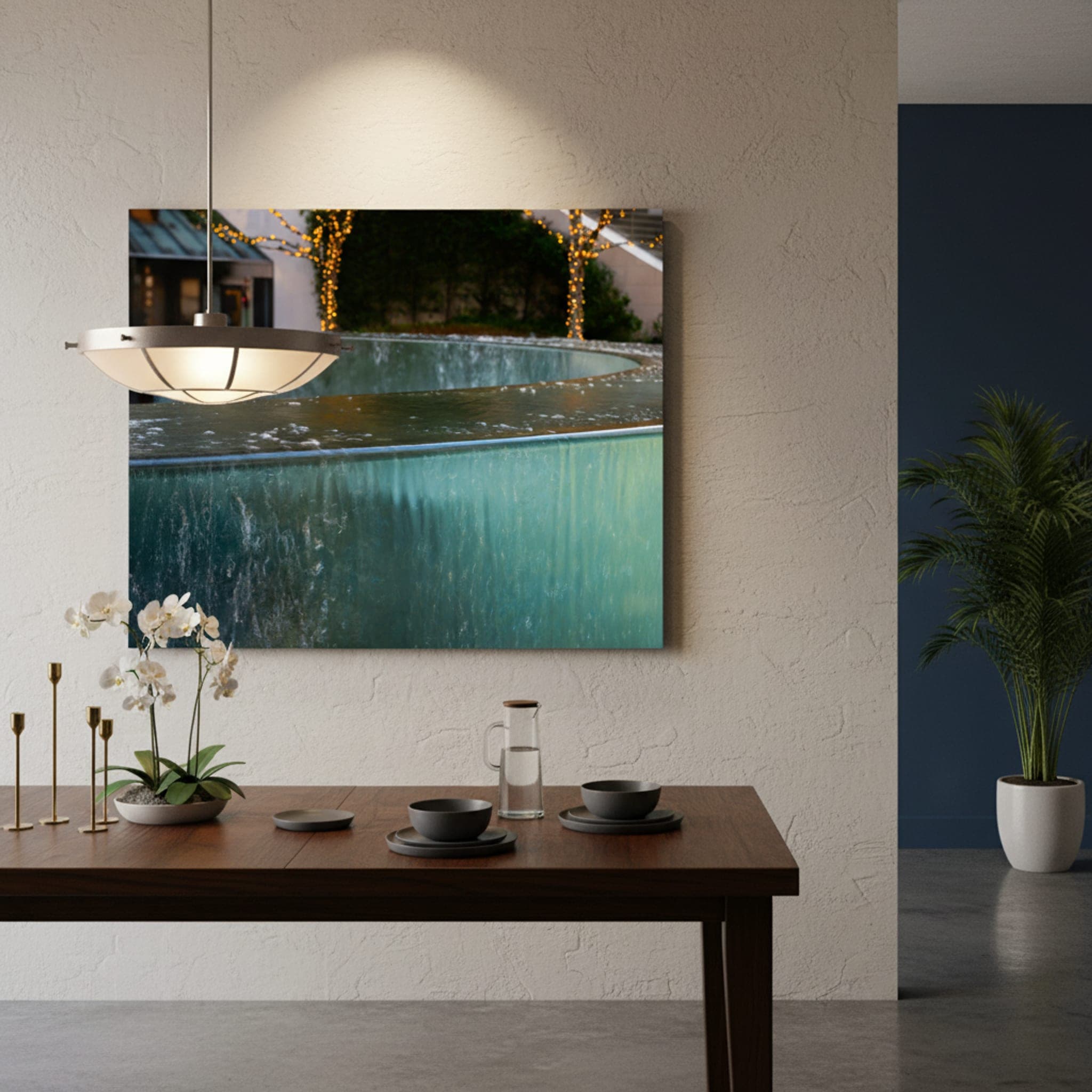 San Francisco Cascade shown as a canvas print in a styled interior, view 3 of 3