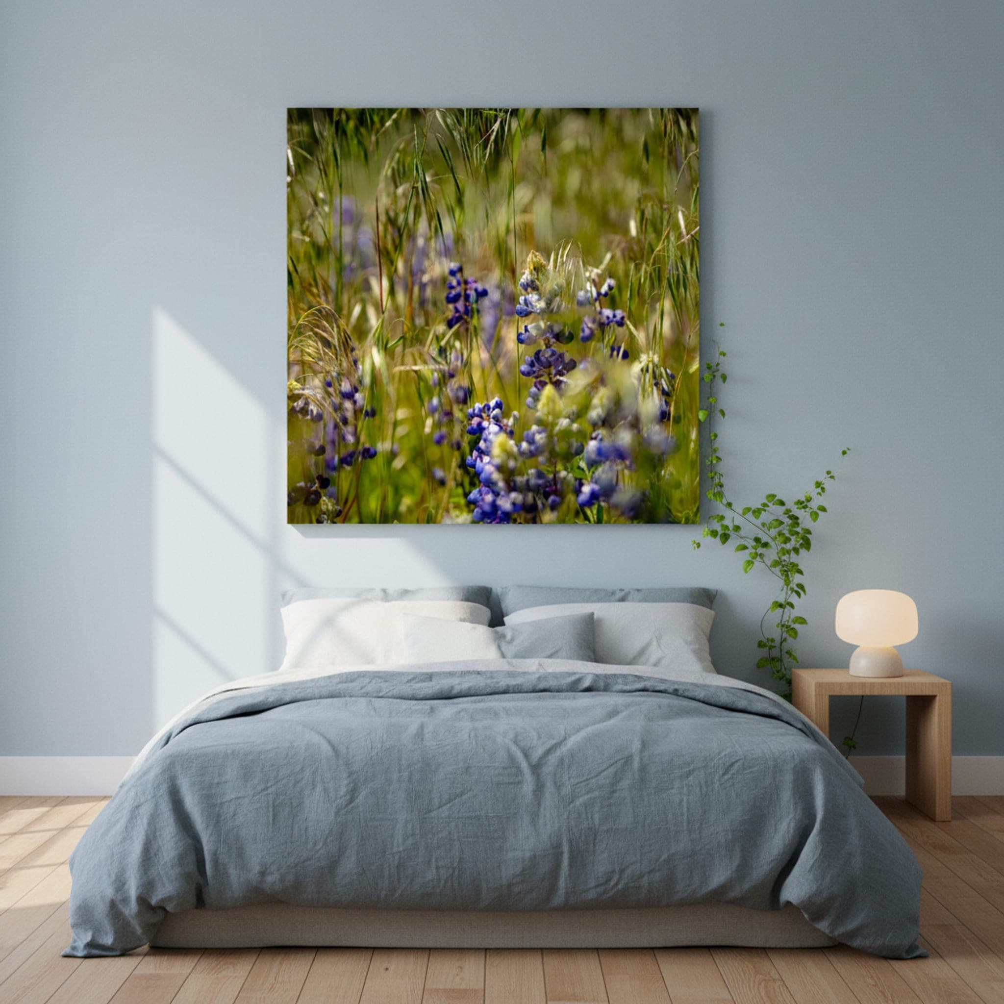 Yosemite Wildflower Meadow shown as a canvas print in a styled interior, view 1 of 3