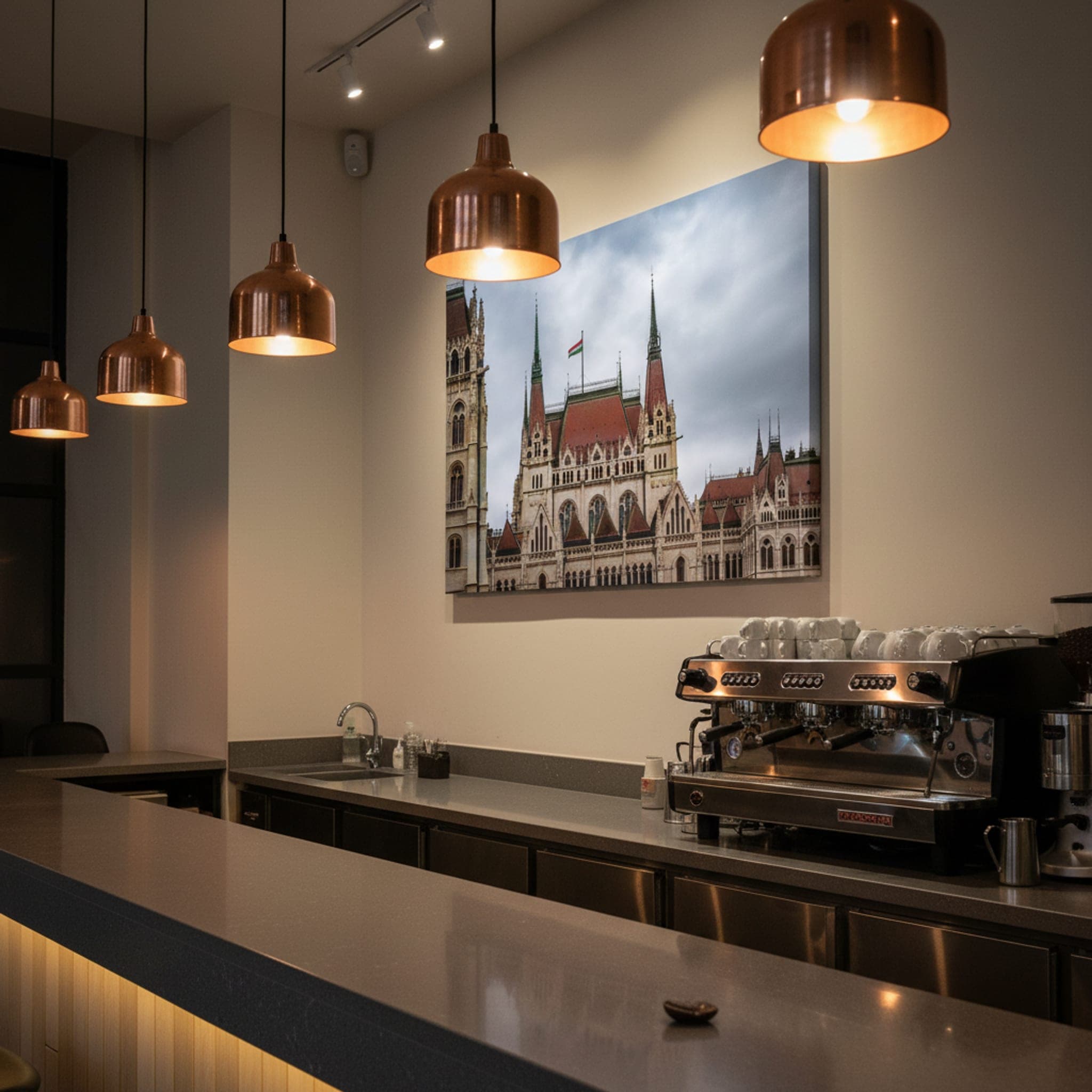 Budapest's Crown Jewel shown as a canvas print in a styled interior, view 1 of 3