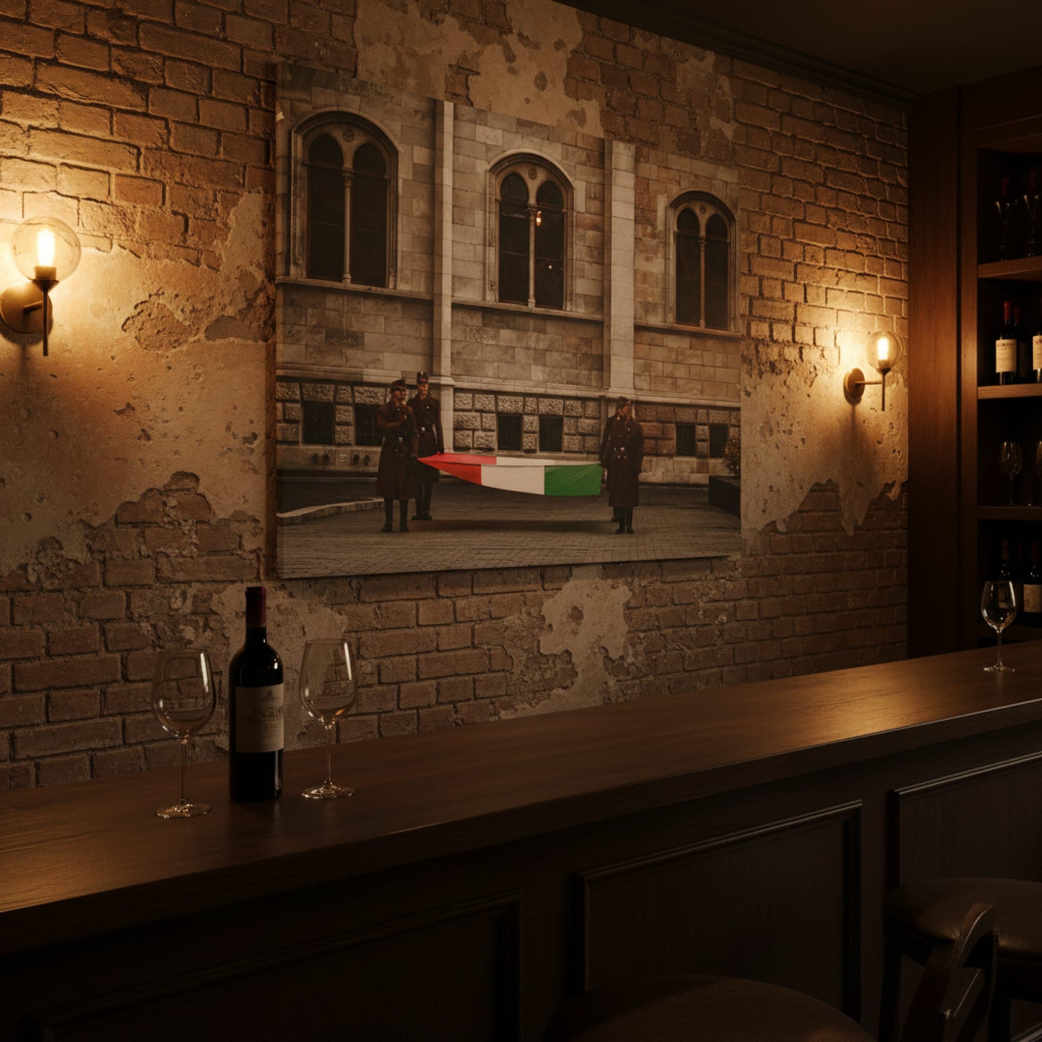 Guards of the Republic shown as a canvas print in a styled interior, view 2 of 3