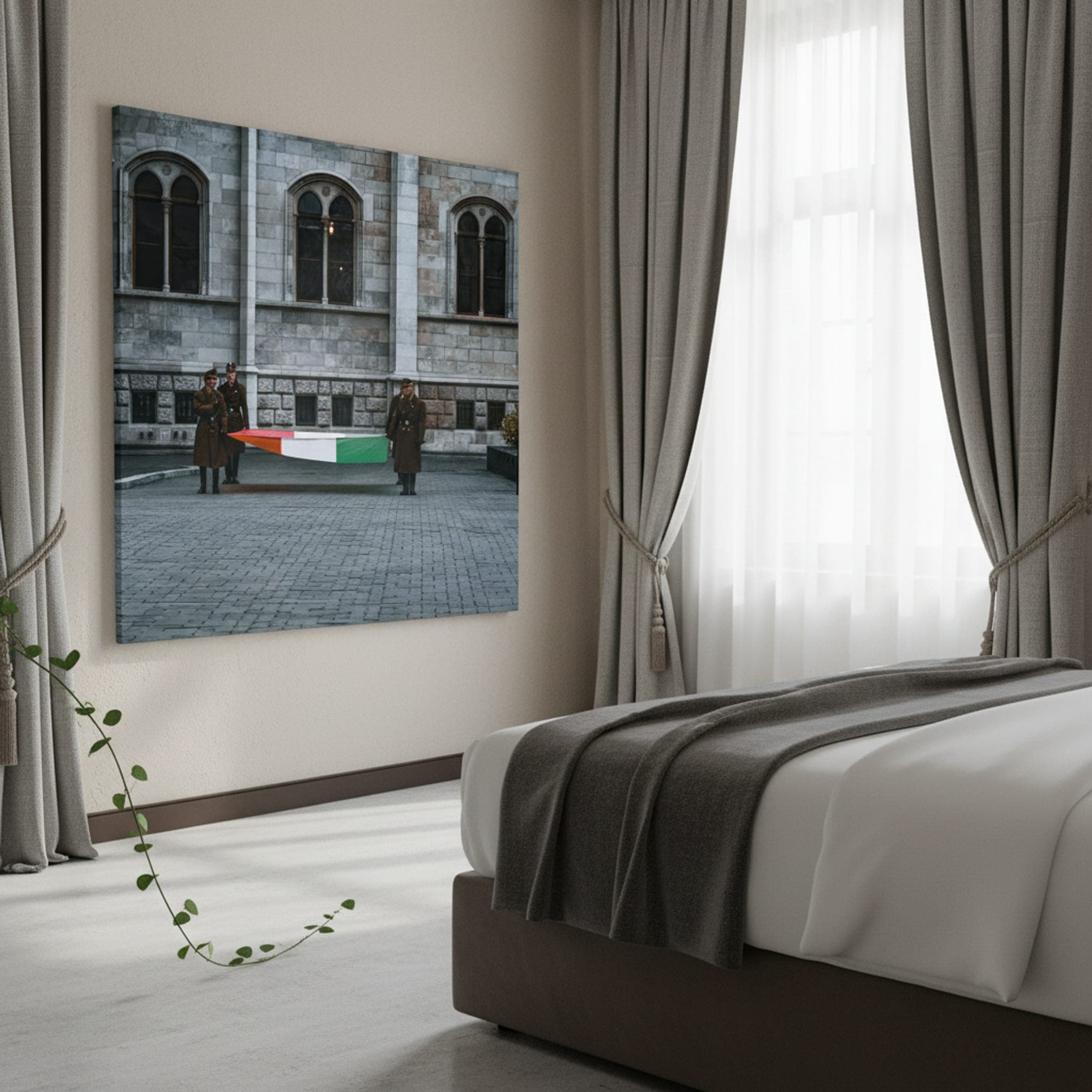 Guards of the Republic shown as a canvas print in a styled interior, view 1 of 3