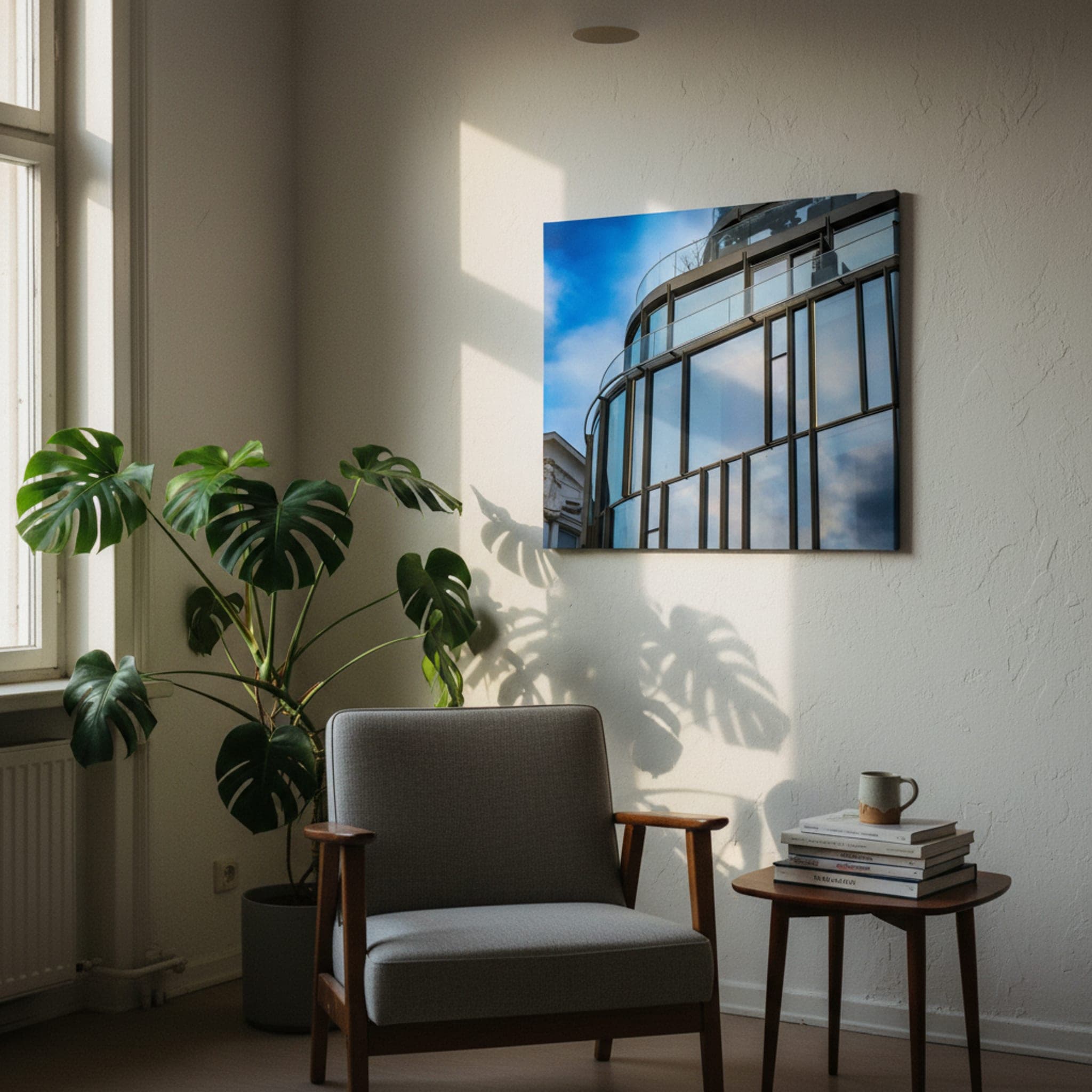 Budapest Reflections shown as a canvas print in a styled interior, view 1 of 3