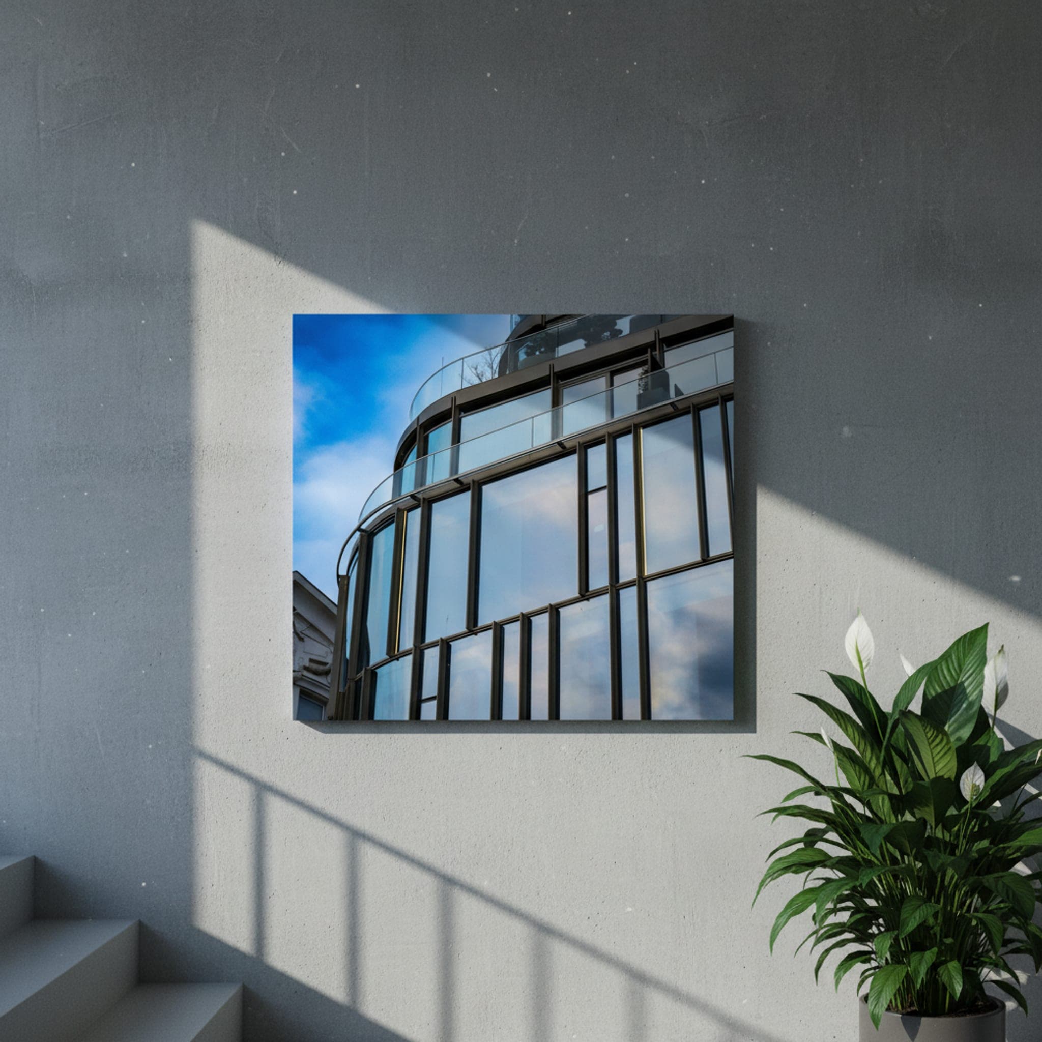 Budapest Reflections shown as a canvas print in a styled interior, view 3 of 3