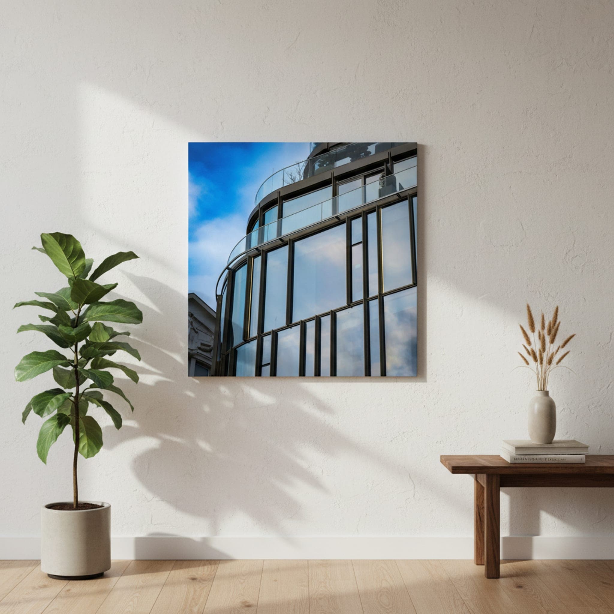 Budapest Reflections shown as a canvas print in a styled interior, view 2 of 3