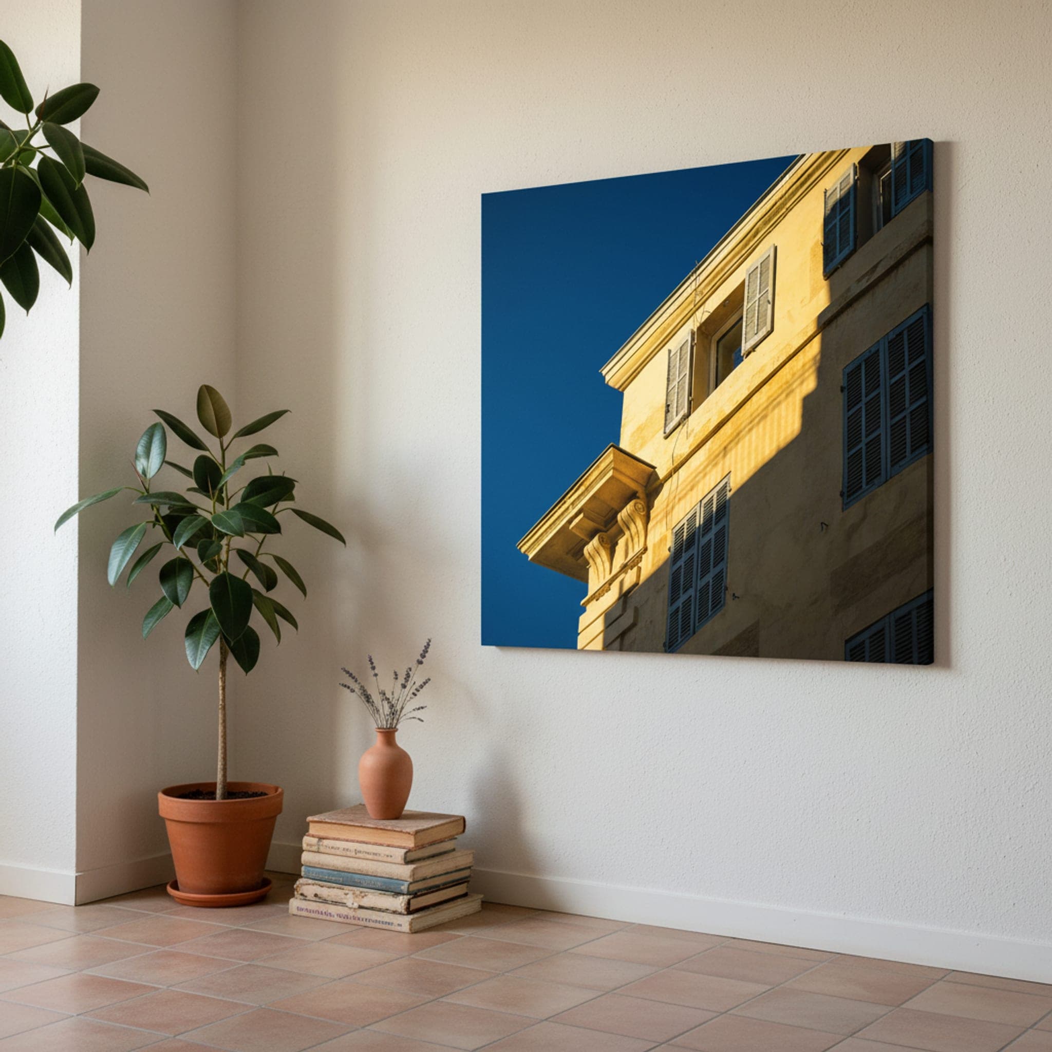 Marseille Light Sculptures shown as a canvas print in a styled interior, view 3 of 3