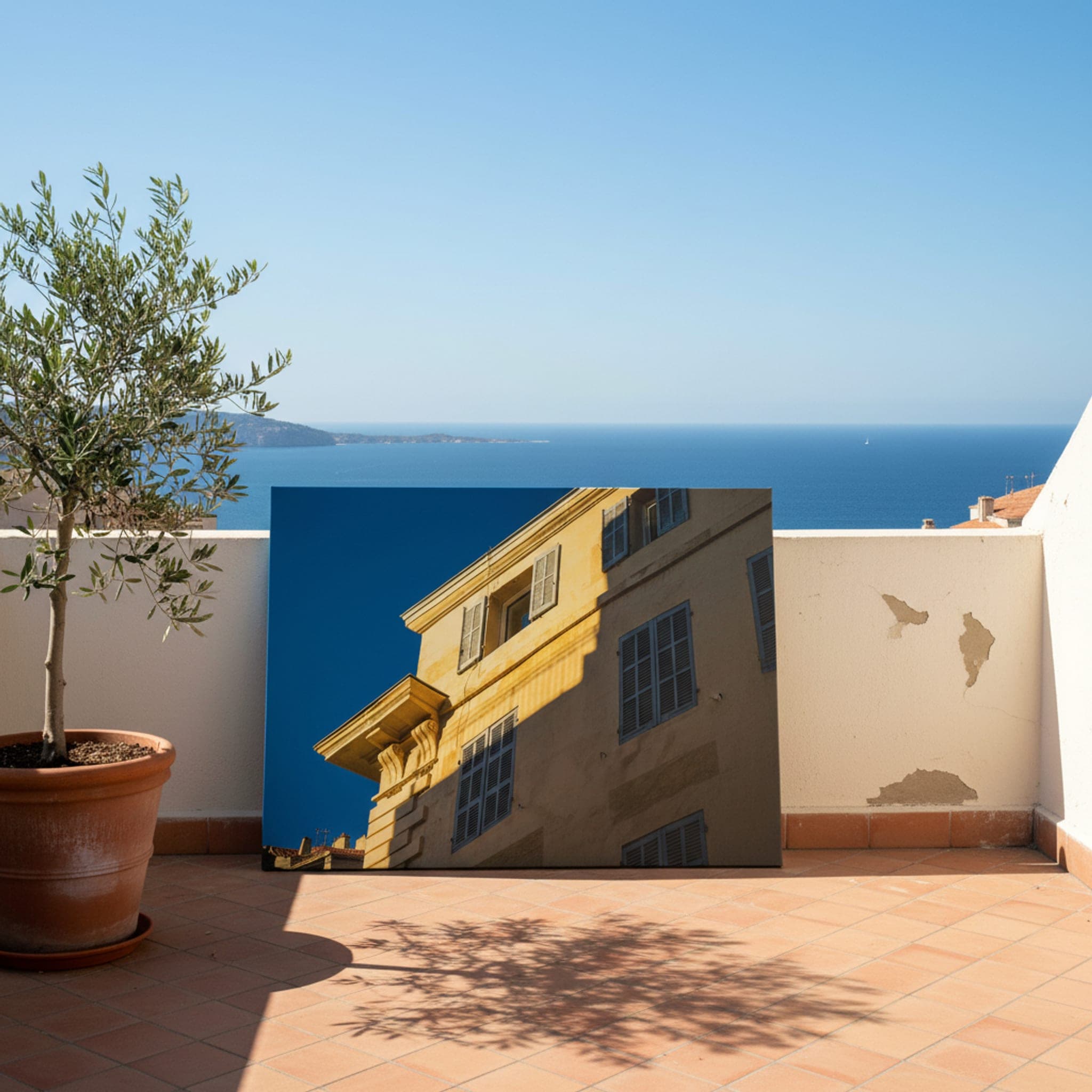 Marseille Light Sculptures shown as a canvas print in a styled interior, view 2 of 3