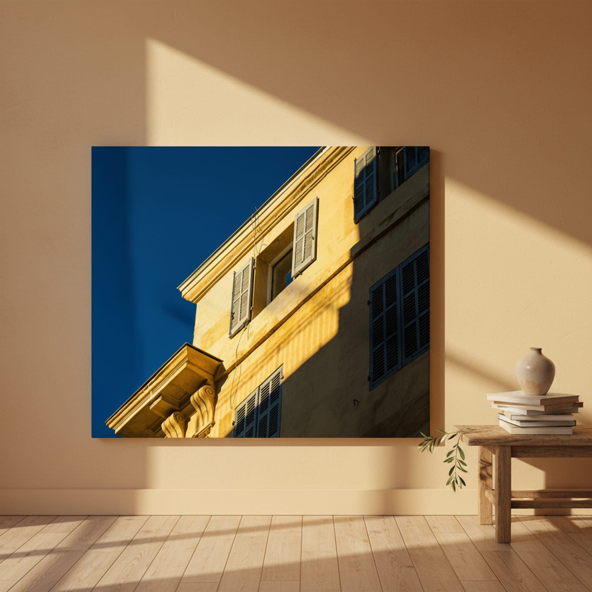 Marseille Light Sculptures shown as a canvas print in a styled interior, view 1 of 3