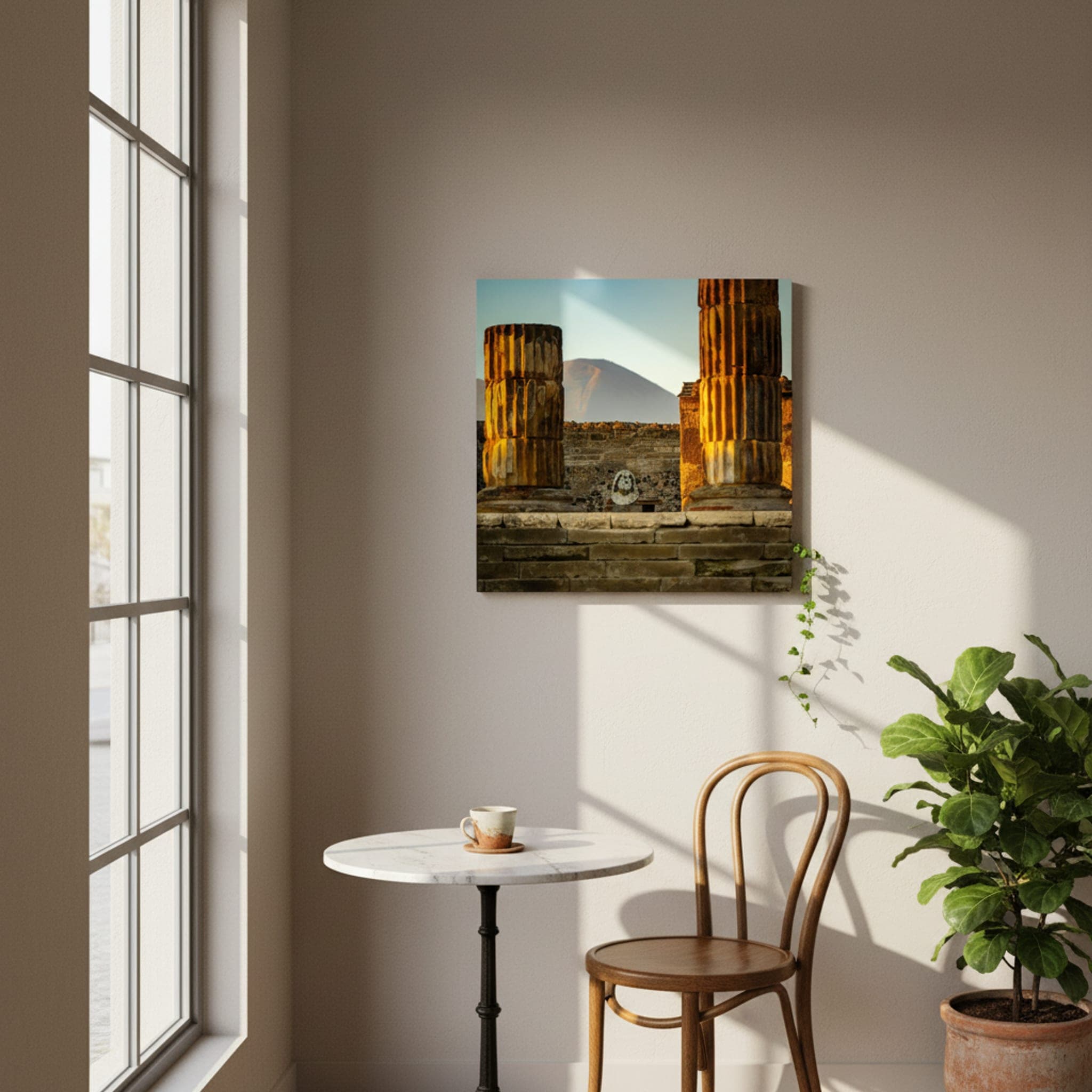 Pompeii's Silent Witness shown as a canvas print in a styled interior, view 3 of 3