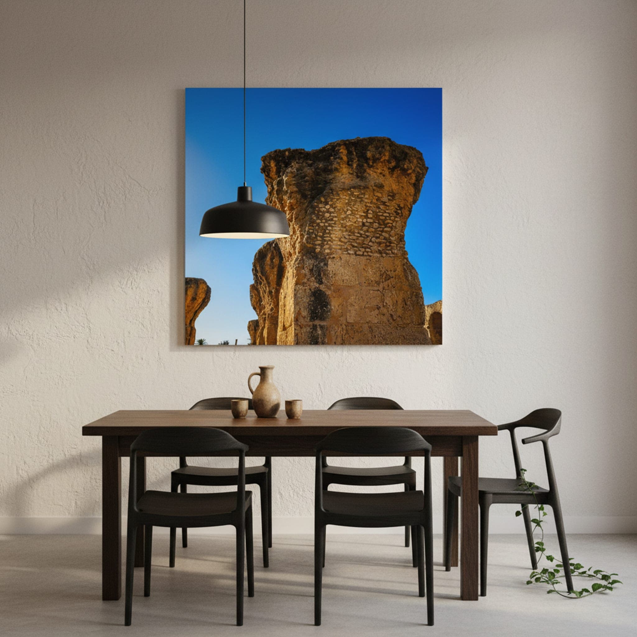Carthage's Enduring Giants shown as a canvas print in a styled interior, view 2 of 3