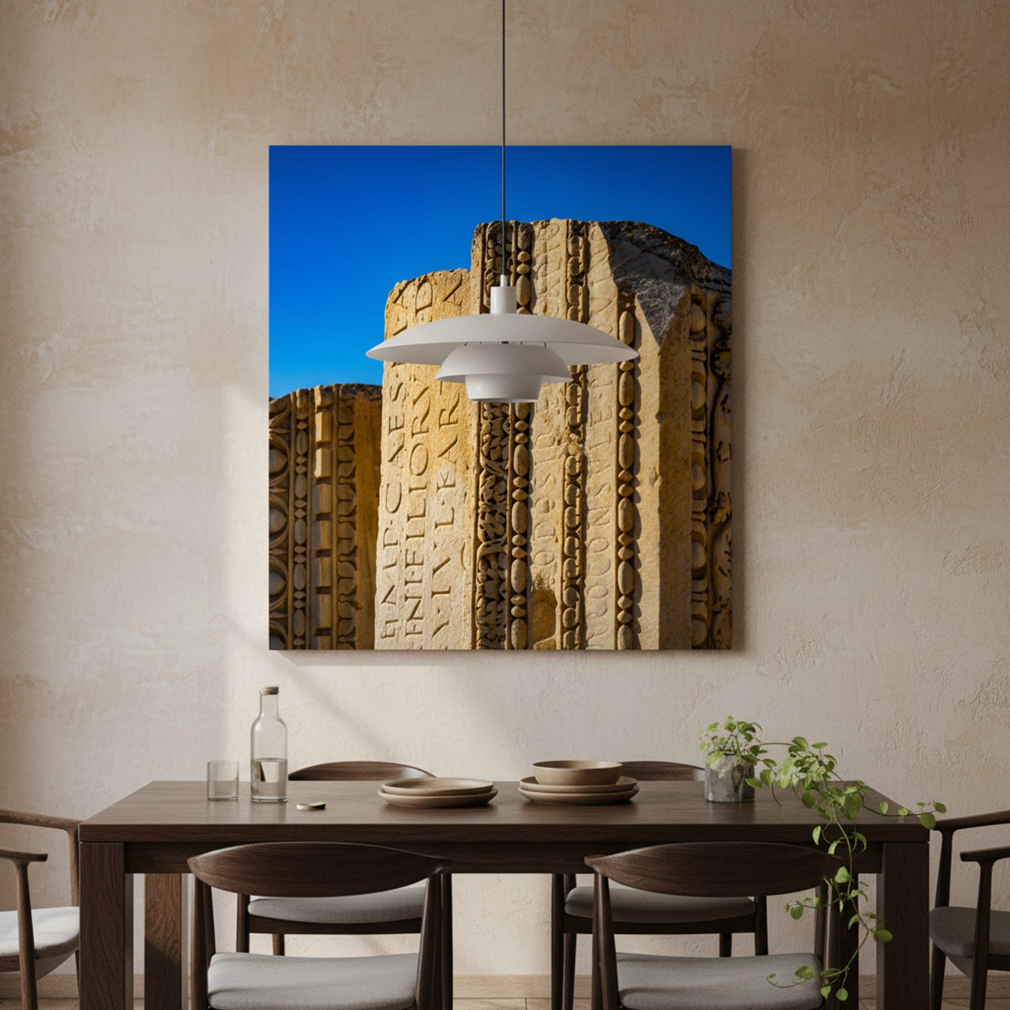 Echoes of Carthage shown as a canvas print in a styled interior, view 2 of 3