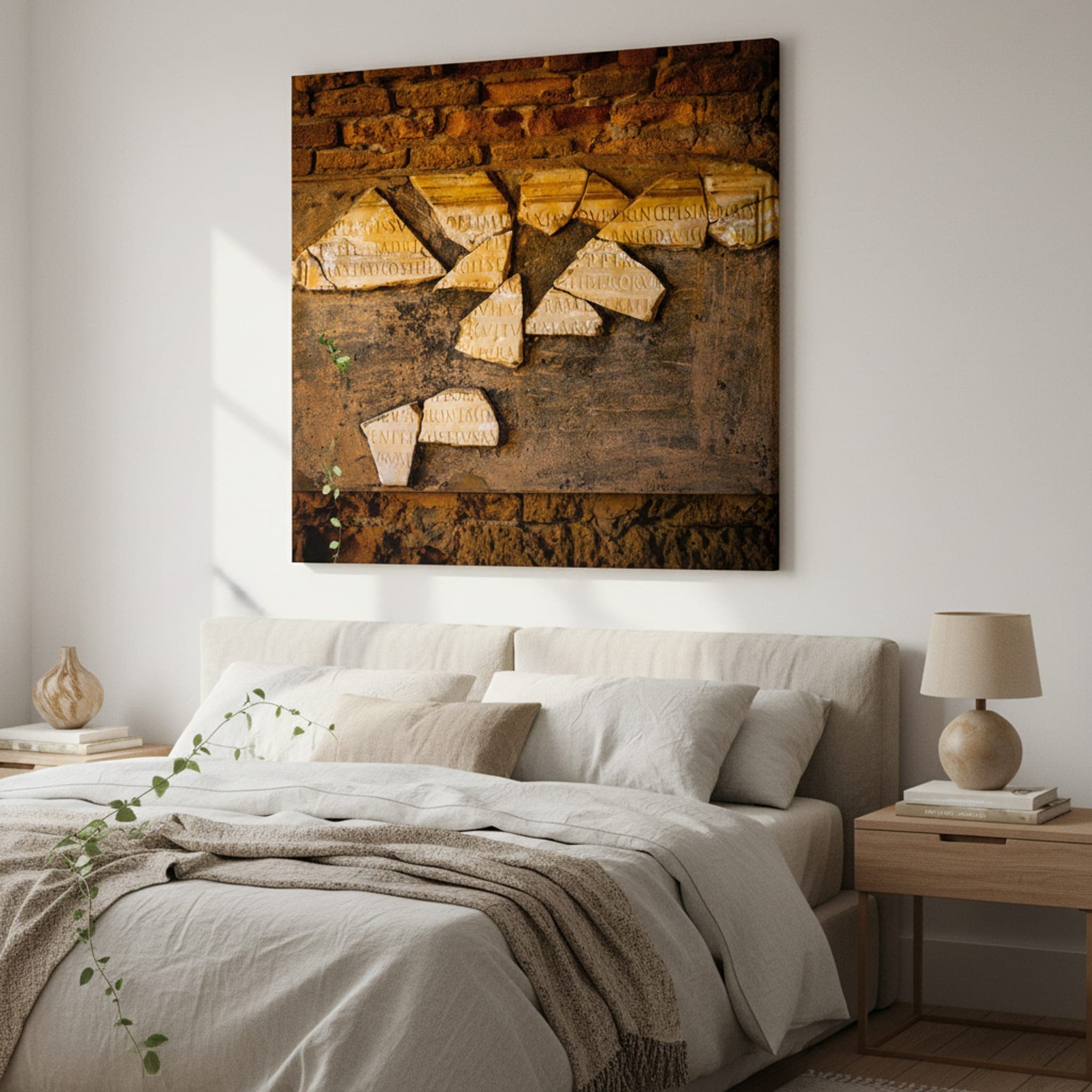 Whispers of Carthage shown as a canvas print in a styled interior, view 3 of 3