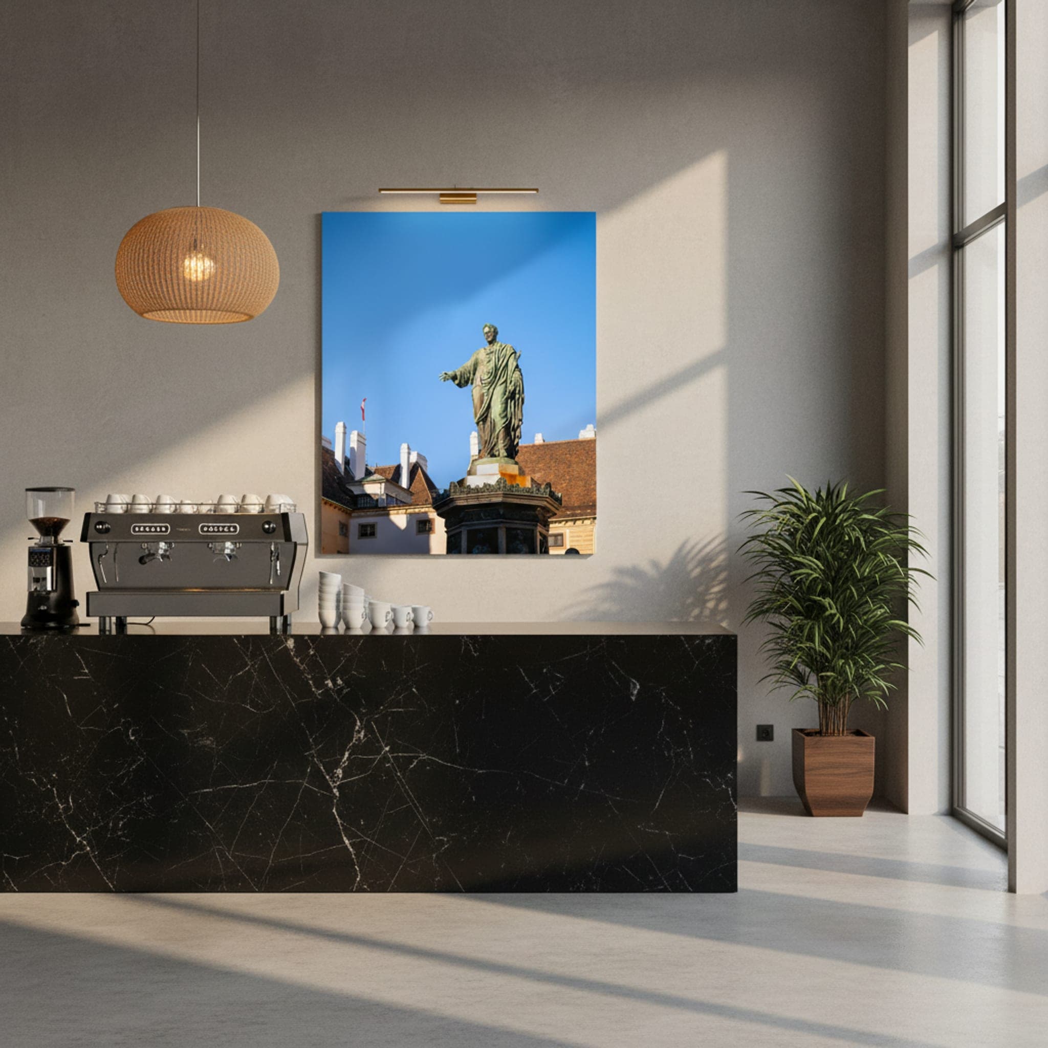 Imperial Welcome, Vienna shown as a canvas print in a styled interior, view 2 of 3