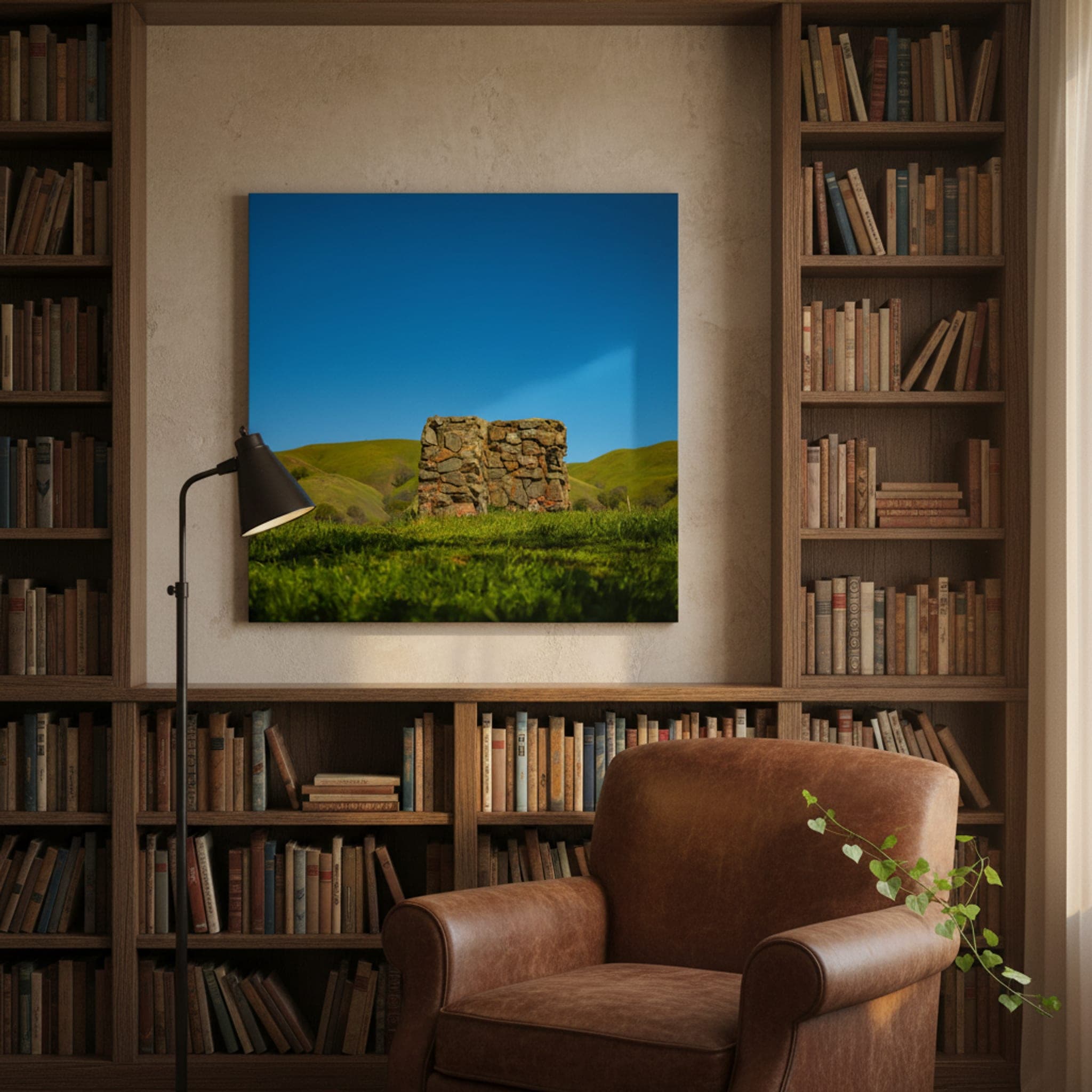 Sunol Stone Sentinel shown as a canvas print in a styled interior, view 1 of 3